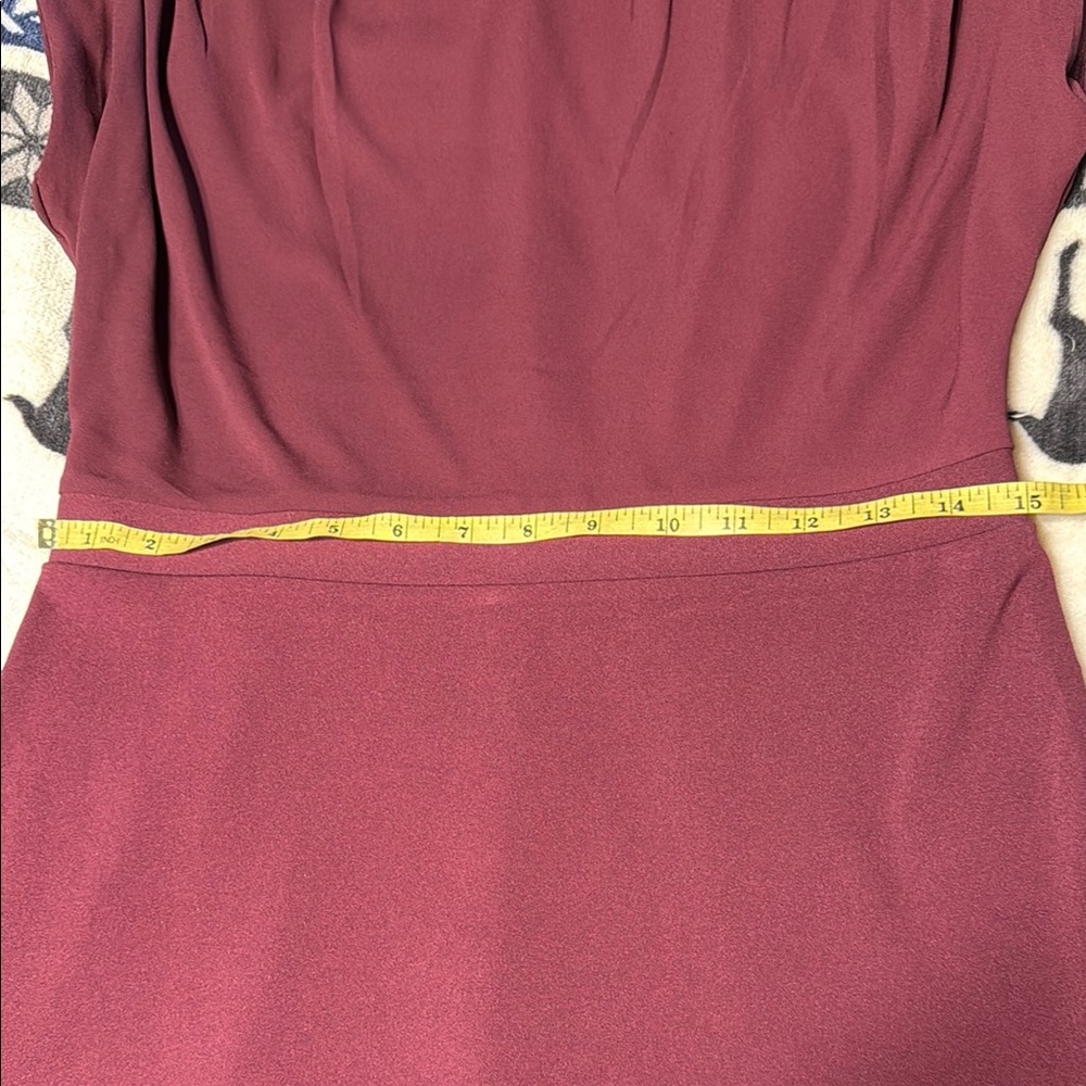Express Rich Burgundy/Plum Midi Dress NWT size Medium - Picture 6 of 9